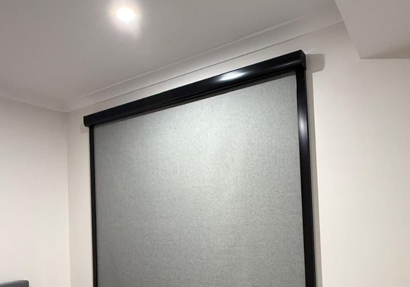 Blockout blinds installed in Perth bedroom