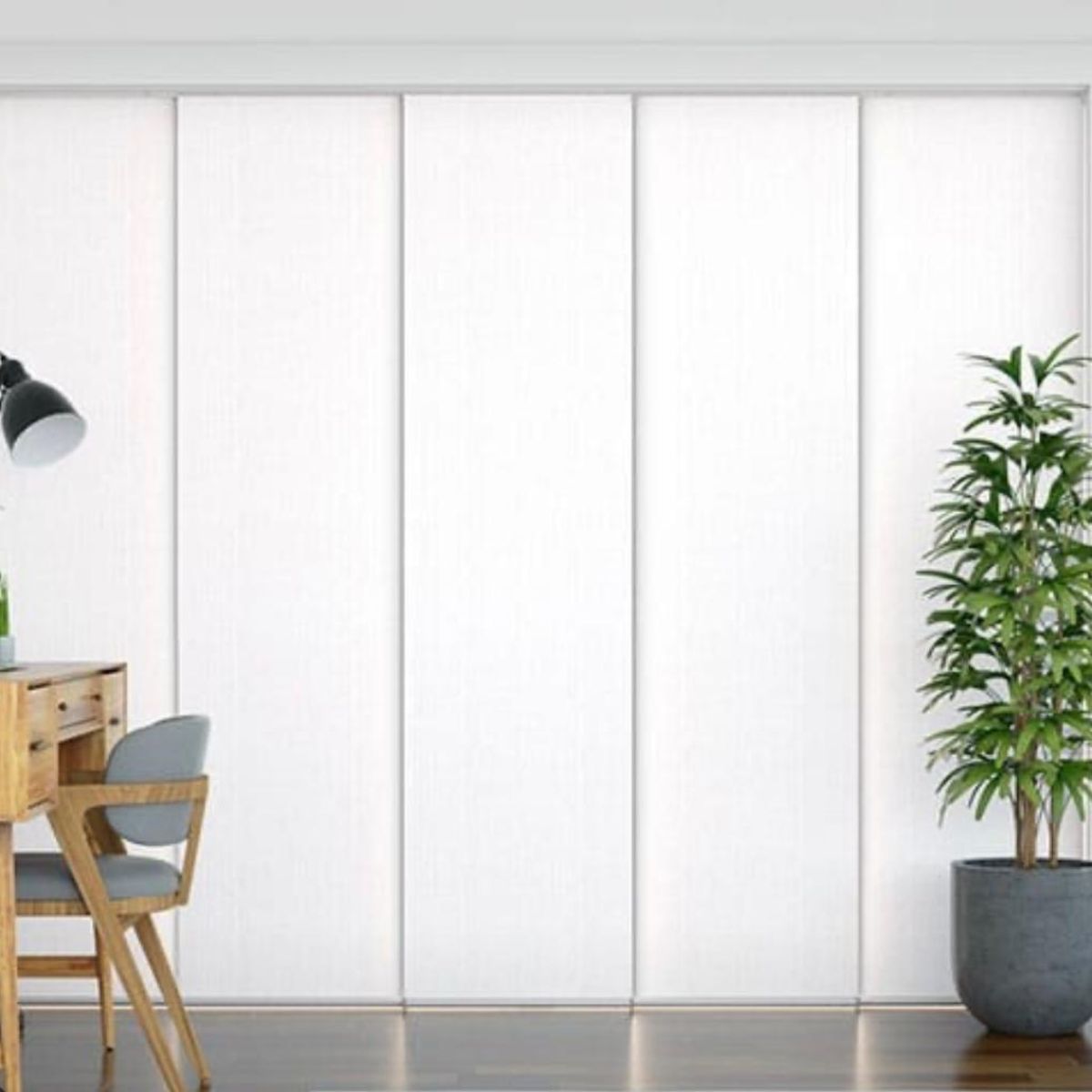 Panel blinds Perth large living area