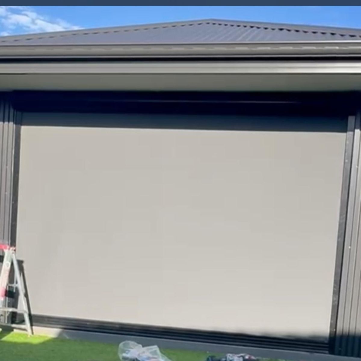 Outdoor slide track blinds Perth