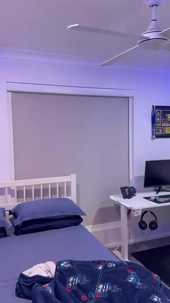 Roller blind bedroom install video thumbnail