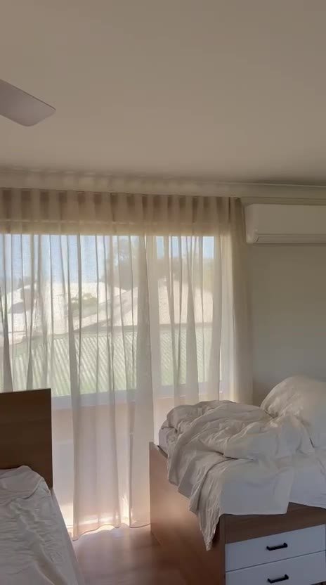 Sheer curtains bedroom install video thumbnail