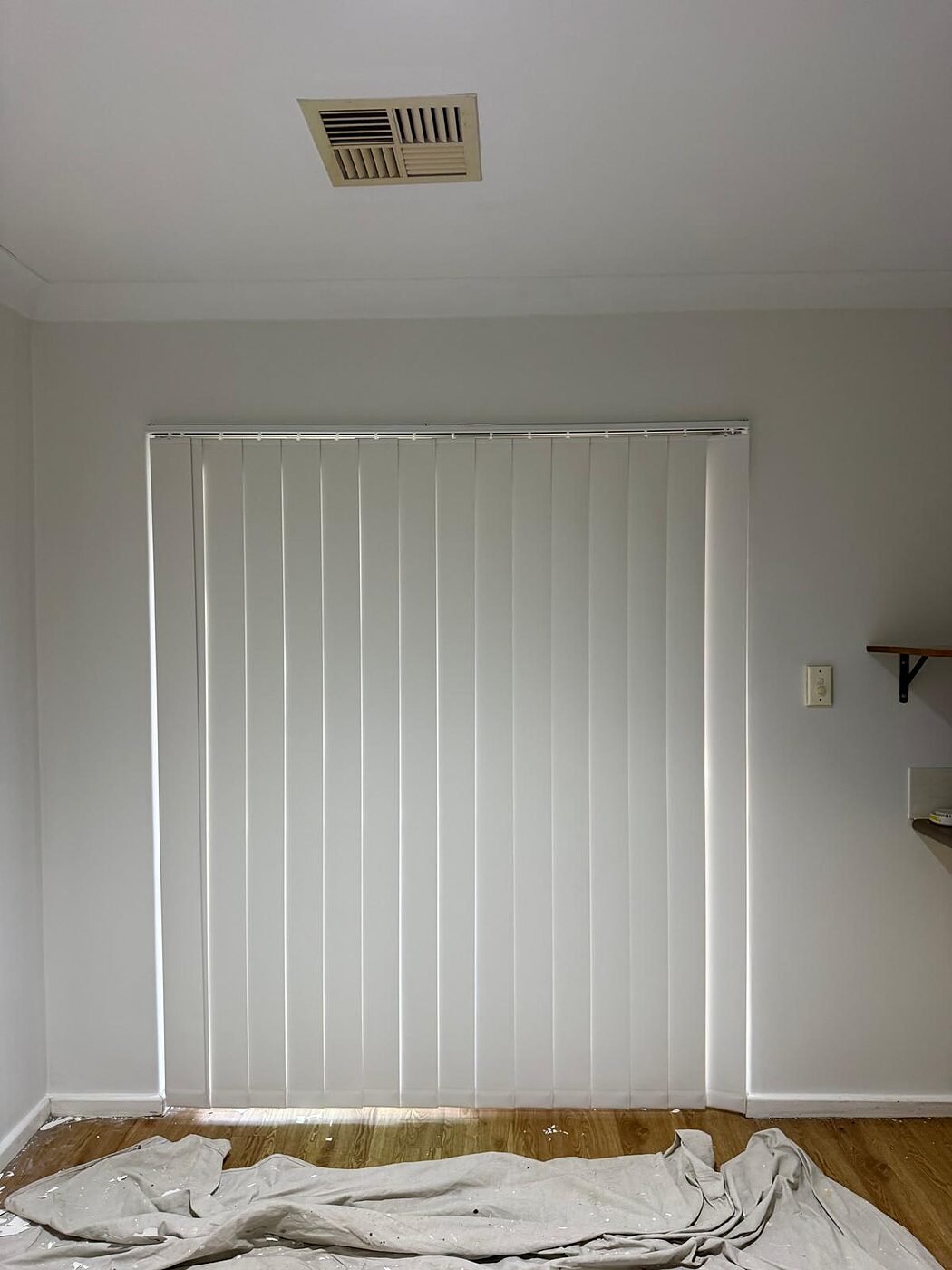 Vertical blinds in a Perth home