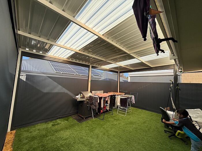 Ziptrack alfresco enclosure Perth thumbnail